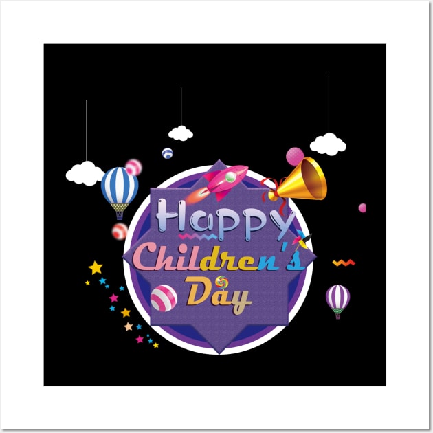 Happy children's day Wall Art by Marioma